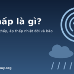 Minh họa áp thấp nhiệt đới và mưa dông