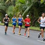 Minh họa: Chạy marathon trong thời tiết nóng ẩm: giảm pace 5-10% để tránh kiệt sức