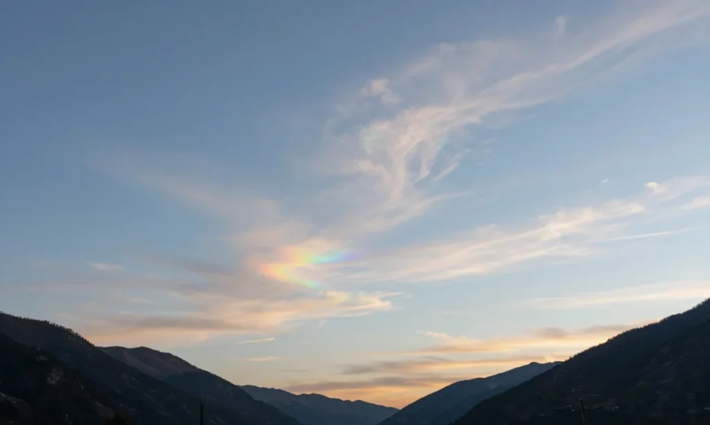 Minh họa: Mây ngũ sắc Iridescence vì sao nhiều màu