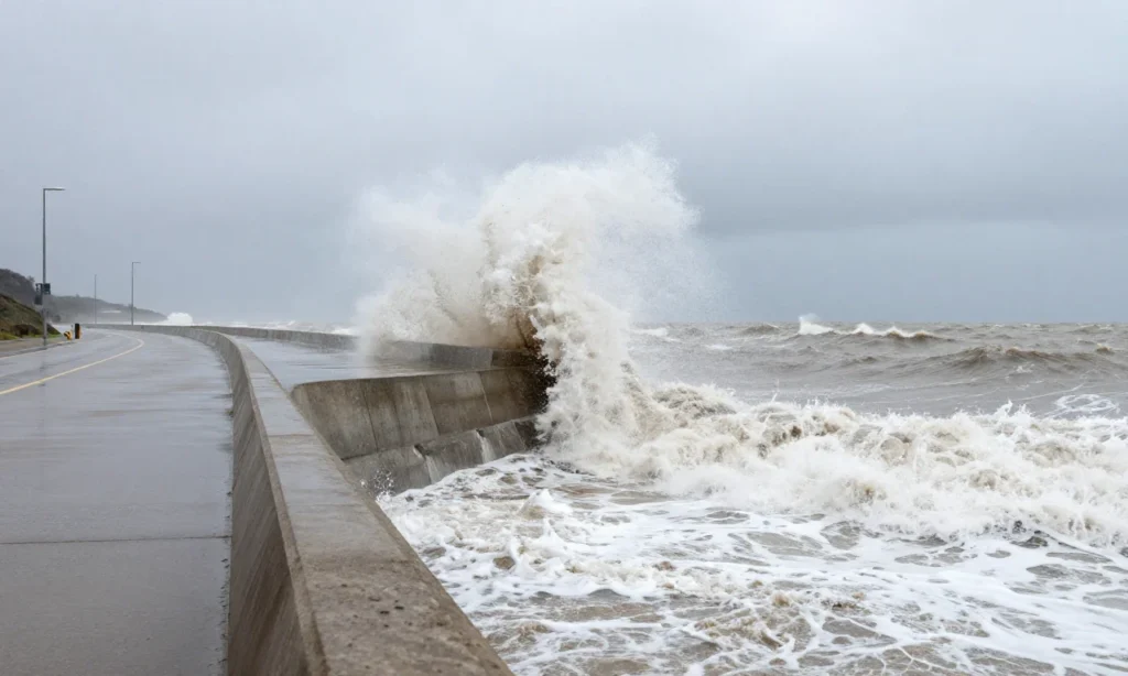 Minh họa: Nước dâng do bão Storm surge nguy hiểm thế nào