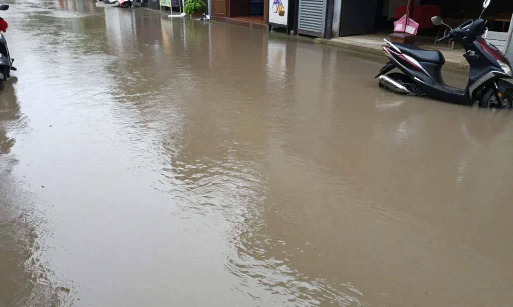 Minh họa: Thái Nguyên có hay bị bão không: thực tế ngập lụt lịch sử do bão Matmo