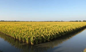 Minh họa: Thời tiết ảnh hưởng thế nào đến năng suất lúa khi nhiệt độ lý tưởng giúp cây lúa phát triển tốt nhất