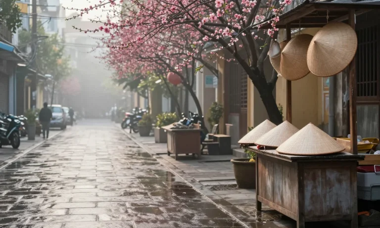 Minh họa: Thời tiết miền Bắc tháng 2 như thế nào: se lạnh, mưa phùn xen nắng xuân