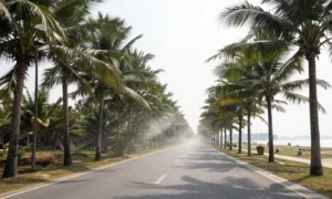 Minh họa: Thời tiết việt nam tháng 8 có gì đặc biệt: nền nhiệt trung bình 30 độ c khiến oi bức kéo dài