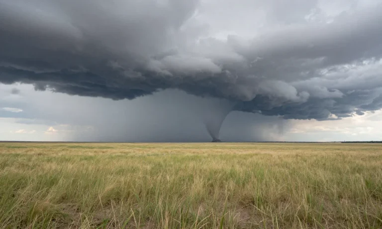 Minh họa: Tornado Alley ở Mỹ vì sao nhiều vòi rồng: địa hình phẳng và giao thoa khối khí
