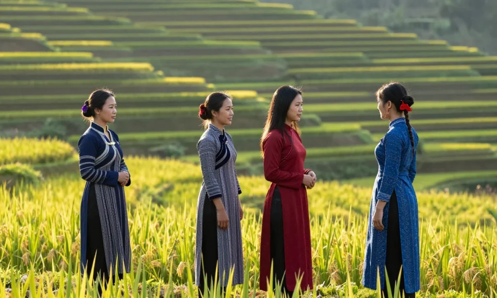 Minh họa: Trang phục truyền thống theo khí hậu phản ánh bản sắc vùng miền và lịch sử dân tộc