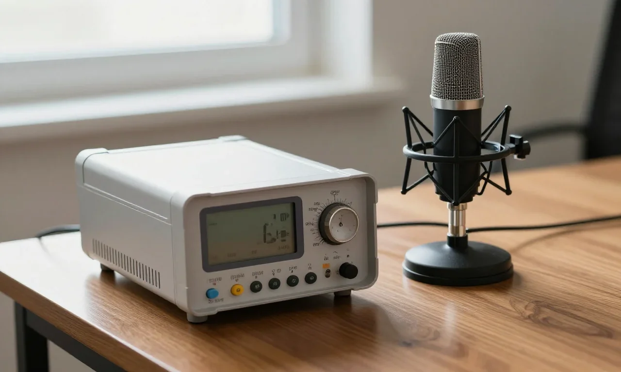 Thiết bị đo mức âm chuyên dụng Sound Level Meter hiển thị thông số decibel tại nút giao thông giờ cao điểm
